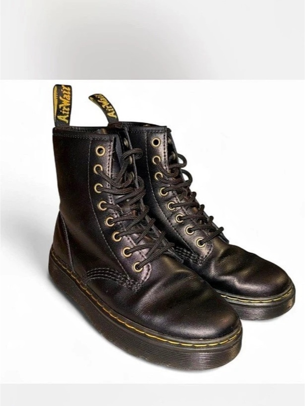Dr. Martens Zava Black Combat Boots US 6